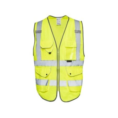 Northmon Safety Hi-Vis Safety Vest 2XL Class 2 9 Pockets NM-SV-100-YW-2XL